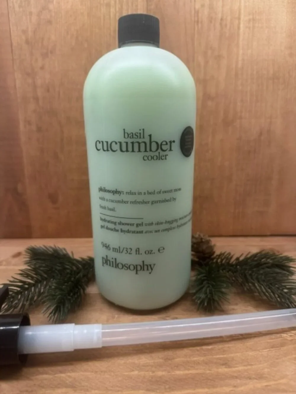 Philosophy Basil Cucumber Cooler Hydrating Shower Gel- 32 FL OZ